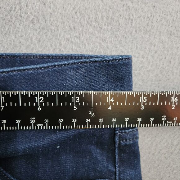 Ann Taylor Women 8 Dark Wash Button Fly High Rise Skinny Jeans - Picture 10 of 10